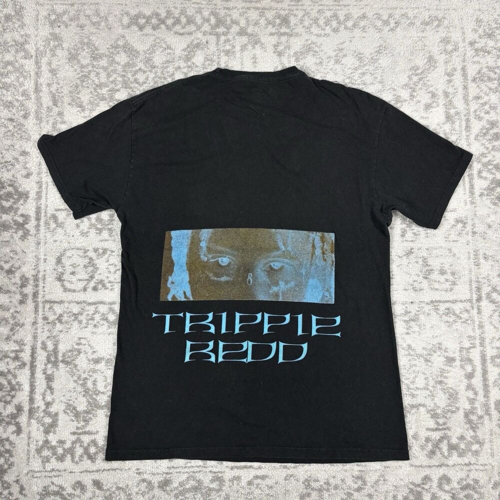 Trippie Redd 1400 Black Graphic T-Shirt Cotton Rap Tee Size Medium